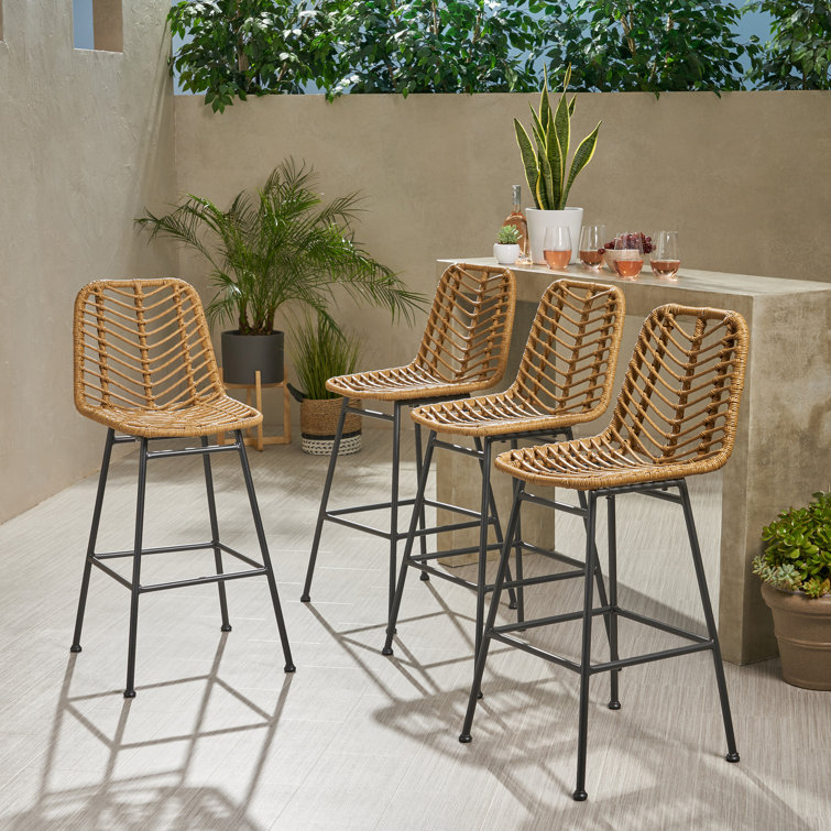 Oliver Enloe Patio Bar Stool & Reviews Wayfair